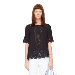Kate Spade Woman’s Embroidered Daisy Swing TopBlouse
100% Silk